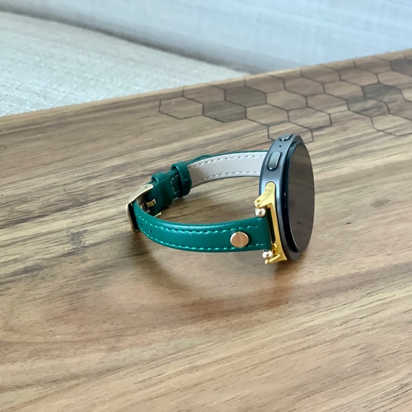 Samsung Galaxy Watch 8 Band Slim Leather Strap Bracelet, Adjustable 5.5\